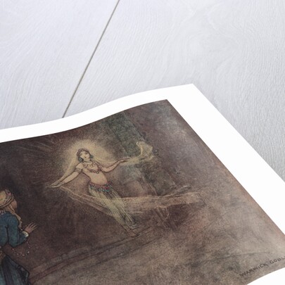 He Saw a Beautiful Woman Coming Out of the Palace by Warwick Goble