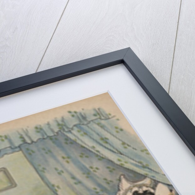 Red Riding Hood Goes Into Her Granny's Cottage Book Illustration by Anonymous