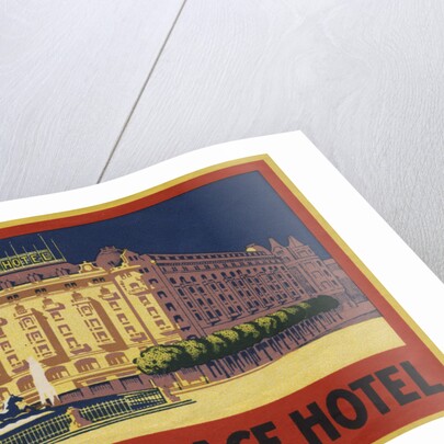 Madrid Palace Hotel Luggage Label by Anonymous