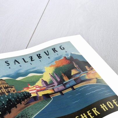 Hotel Osterreichischer Salzburg Luggage Label by Anonymous