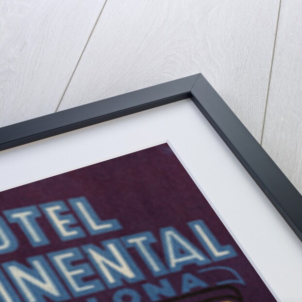 Hotel Continental Barcelona Luggage Label by Anonymous