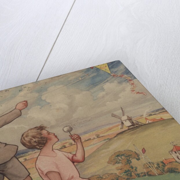 A Windy Day Illustration by Anonymous