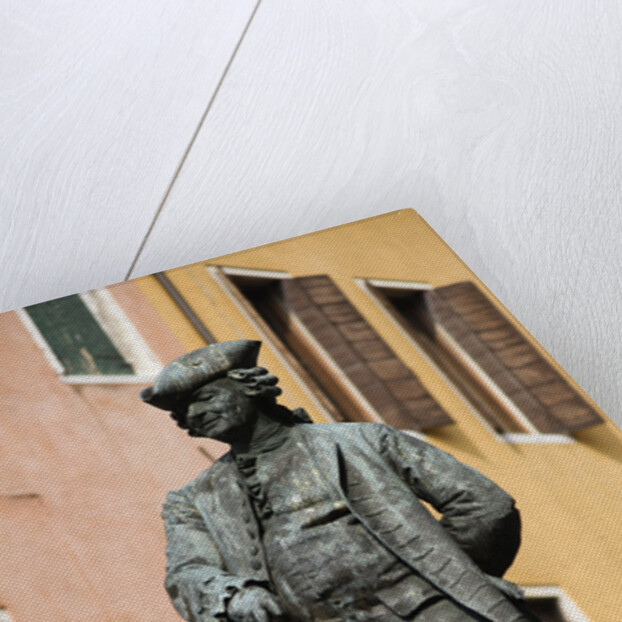 Bronze Statue of Carlo Goldoni in Square by Anonymous