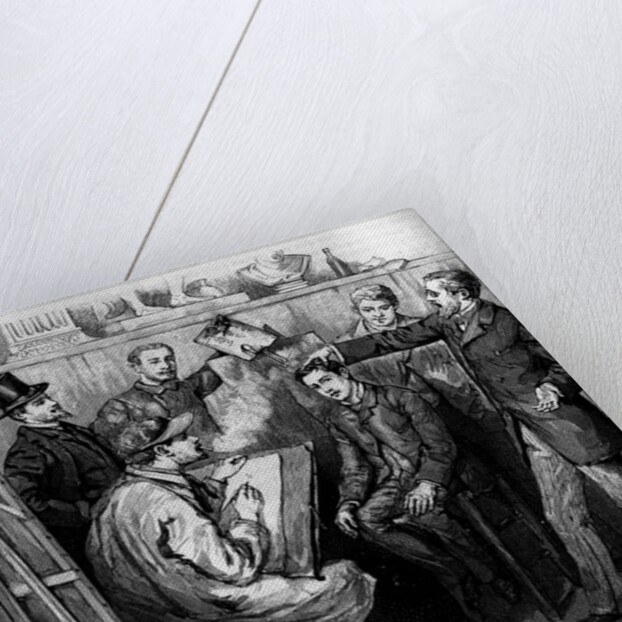 Illustration of a Demonstration of Phrenology by Anonymous