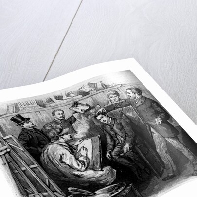 Illustration of a Demonstration of Phrenology by Anonymous