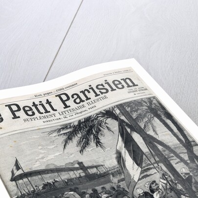 Illustration of Jean-Baptiste Marchand on the Upper Nile by Anonymous