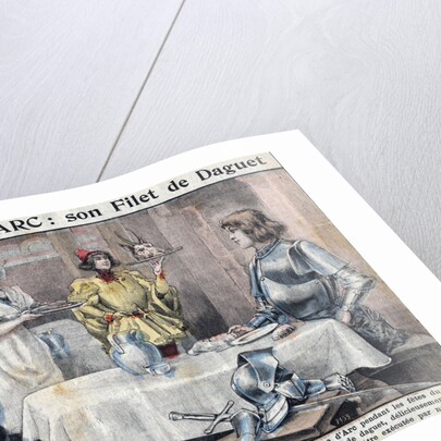 Illustration of Joan of Arc Being Served Filet of Stag by Anonymous