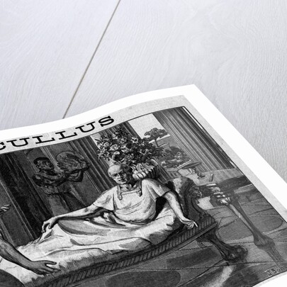 Illustration of Lucius Licinius Lucullus Ordering a Lavish Meal by Anonymous