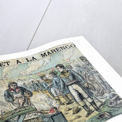 Illustration of French Soldiers Cooking Marengo Chicken by Anonymous