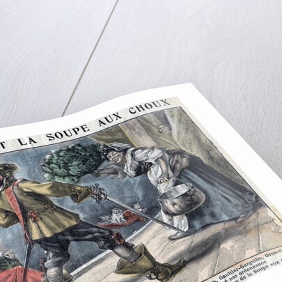 Illustration of Comedians Performing for Cardinal de Richelieu by Anonymous