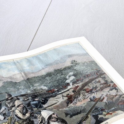 Illustration of Fighting Between French and Chinese Forces at Kwang-Chou-Wan by Anonymous