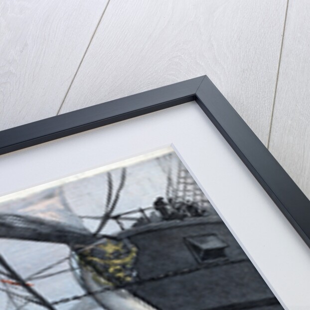 Illustration of Allied Naval Ships in Ice at Takou by Anonymous