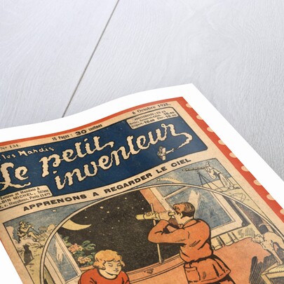 Illustration of Children Learning About Astronomy by Anonymous
