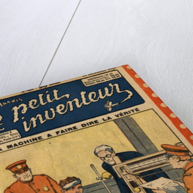 Illustration of Man Taking a Polygraph Test by Anonymous