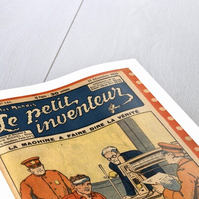 Illustration of Man Taking a Polygraph Test by Anonymous