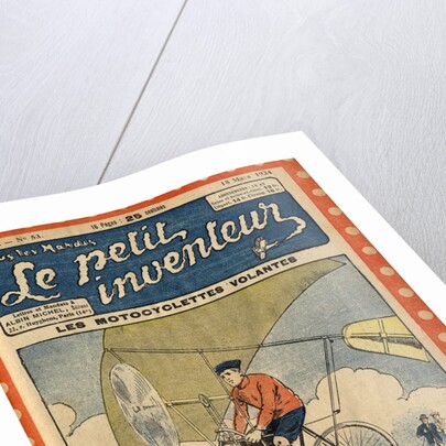 Illustration of a Flying Bicycle by Anonymous