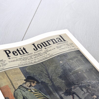 Illustration of Thugs and Police in Paris by Anonymous