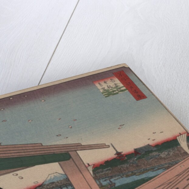 Distant View of Kinryu-zan Temple and Azuma Bridge by Ando Hiroshige