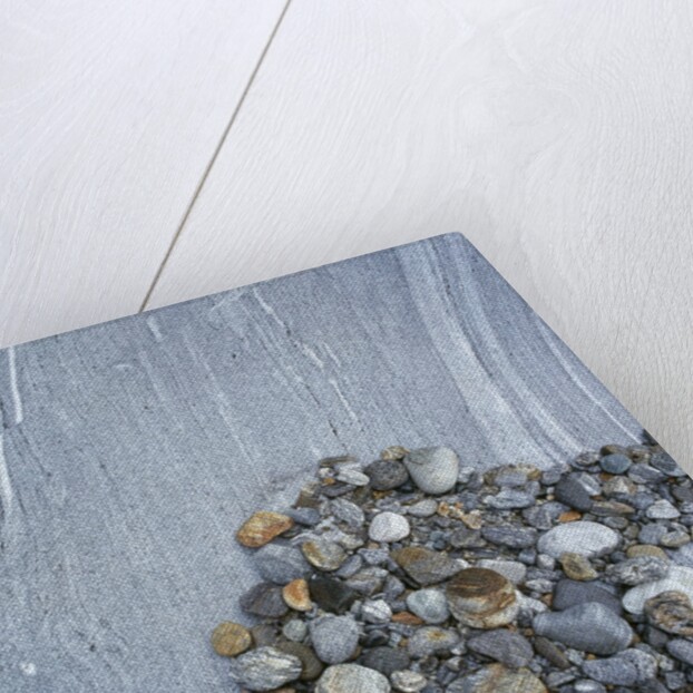 Pebbles on Boulder by Anonymous