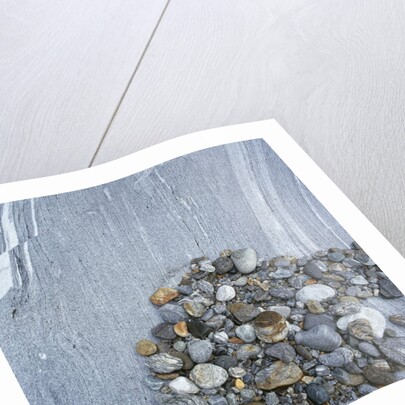 Pebbles on Boulder by Anonymous