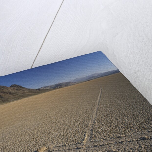 Rock Pushed by Wind in Desert by Anonymous
