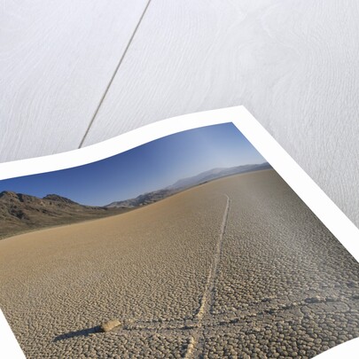 Rock Pushed by Wind in Desert by Anonymous