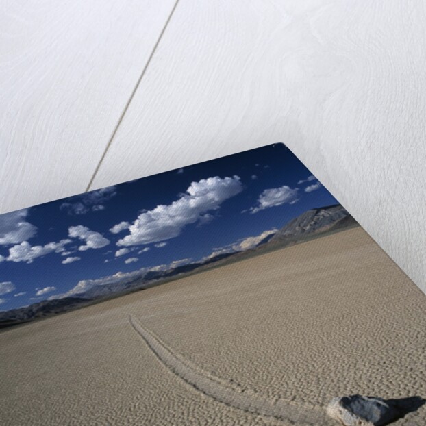 Rock Pushed by Wind in Desert by Anonymous