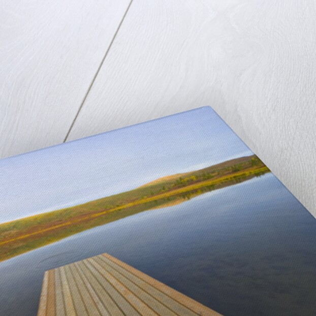 Floating Wooden Dock on Alaskan Lake by Anonymous