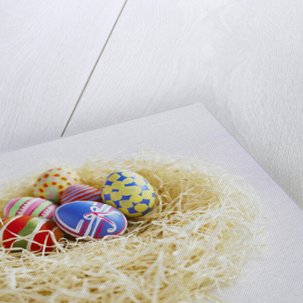 Easter Eggs in a Nest by Anonymous