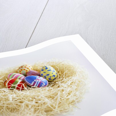 Easter Eggs in a Nest by Anonymous