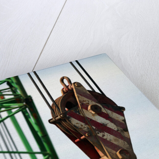 Hook on Construction Crane by Anonymous