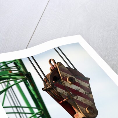 Hook on Construction Crane by Anonymous