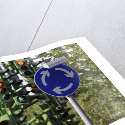 Traffic Light Tree at London Docklands by Anonymous