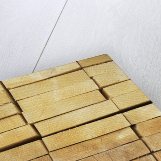 Stack of Planks in Lumberyard by Anonymous