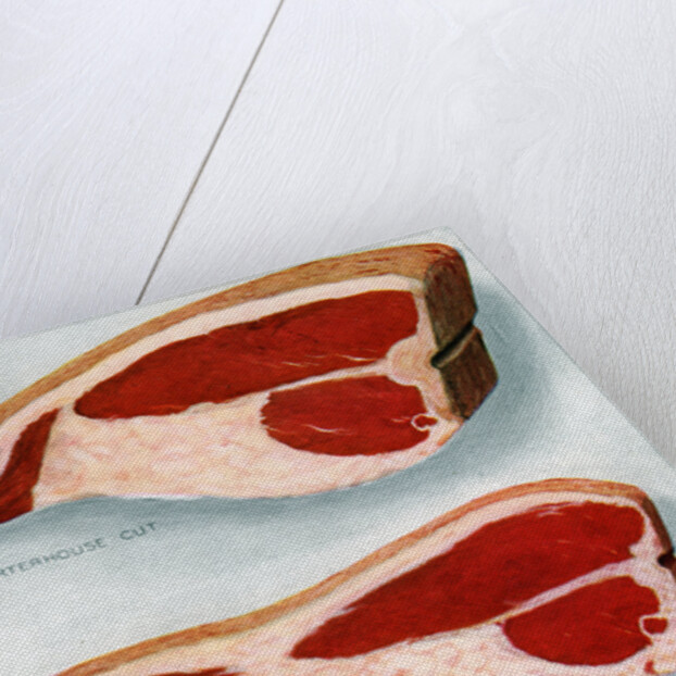 Illustration of Three Cuts of Beef by Anonymous