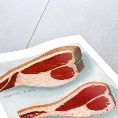 Illustration of Three Cuts of Beef by Anonymous