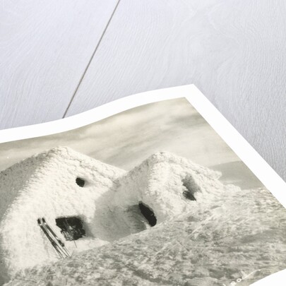 Ski Chalet Covered in Snow by Anonymous