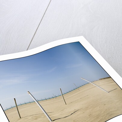 Bent Poles on the Beach by Jim Vecchi
