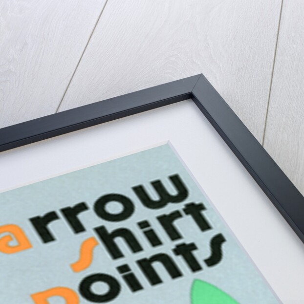 Arrow Shirt Points Advertisement by Egbert G. Jacobson