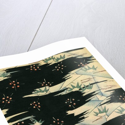 Illustration of Black and White Design with Plant Forms by Anonymous
