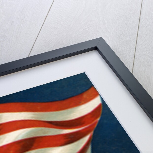 The Glorious Fourth Postcard with American Flag by Anonymous