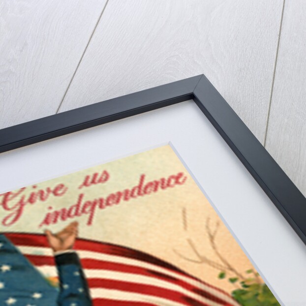 Give Us Independence Postcard with Uncle Sam by Anonymous