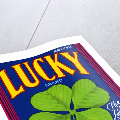 Lucky Brand Celery Crate Label by Anonymous