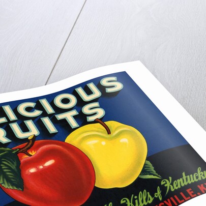 Delicious Fruits Fruit Crate Label by Anonymous