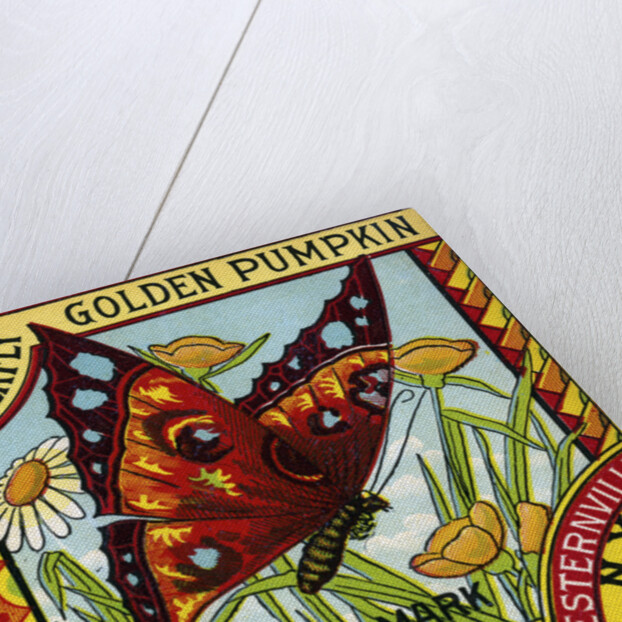 Butterfly Golden Pumpkin Product Label by Anonymous