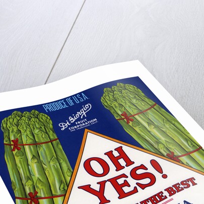 Oh Yes! We Grow the Best Product Label by Anonymous