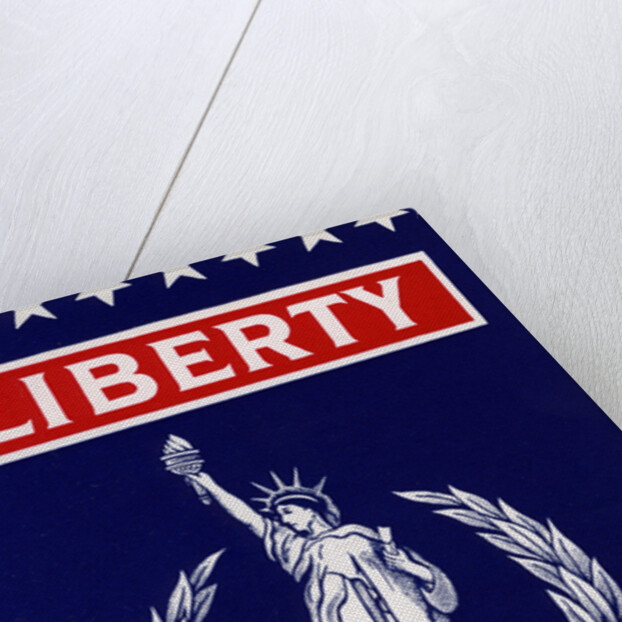 Liberty with Statue of Liberty Broom label by Anonymous