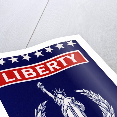 Liberty with Statue of Liberty Broom label by Anonymous