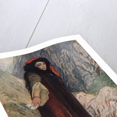 Illustration of Madame Emma Calve as Carmen by Sigismond de Ivanowski