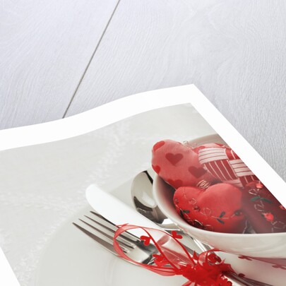 Valentines Day Themed Table Setting by Anonymous